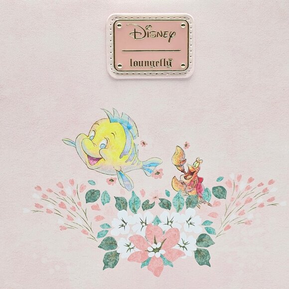 Loungefly Disney The Little Mermaid Ariel Floral Crossbody Bag - Picture 8 of 12